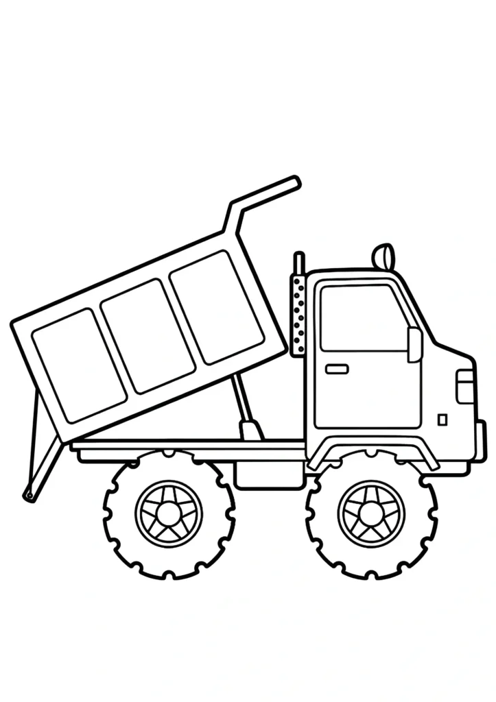 Garbage Truck Coloring Pages