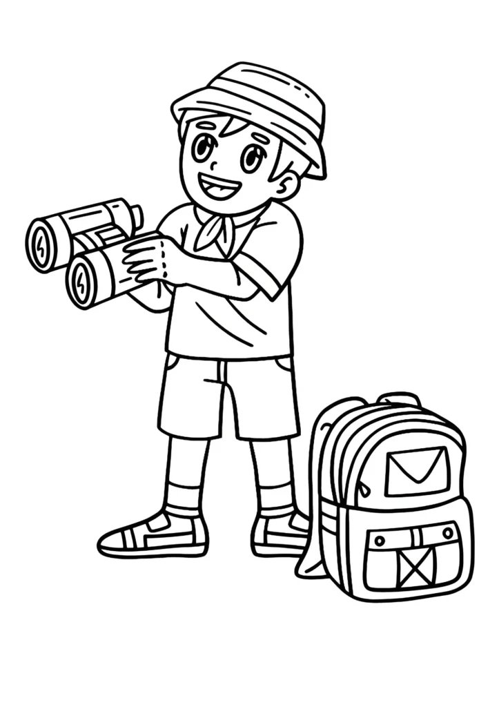 Camping Coloring Pages