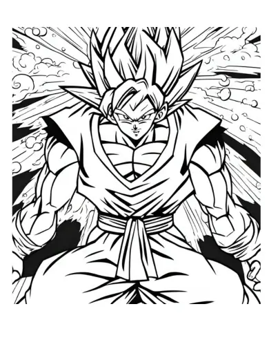  dragon ball z goku coloring pages