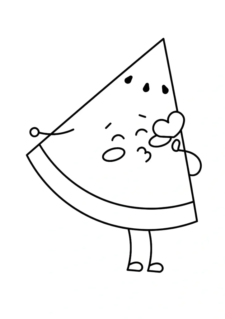 Watermelon Coloring Pages