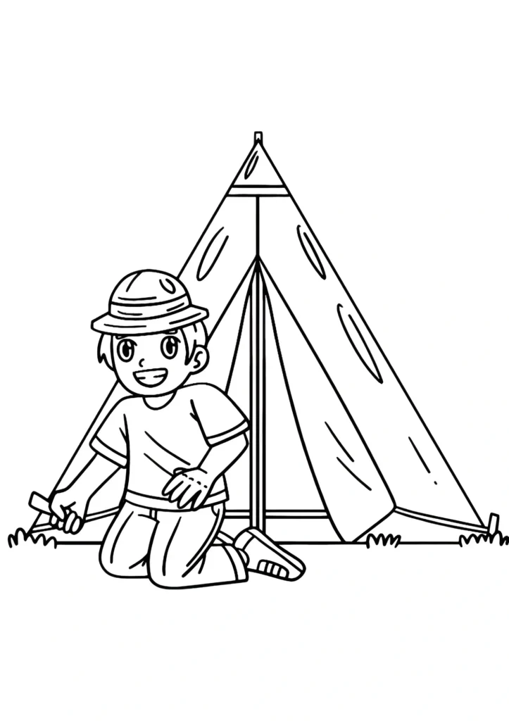 Camping Coloring Pages