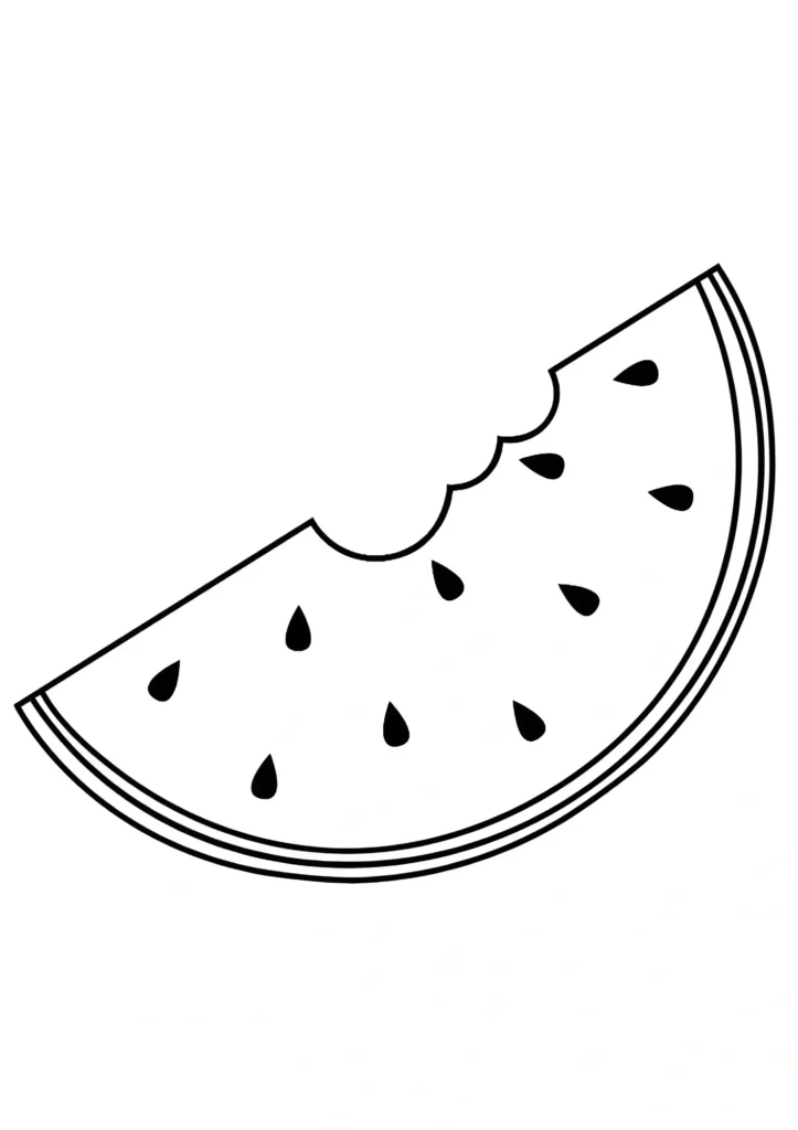 Watermelon Coloring Pages