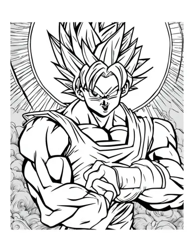  dragon ball z goku coloring pages