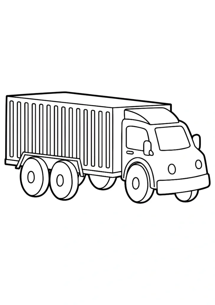 Garbage Truck Coloring Pages