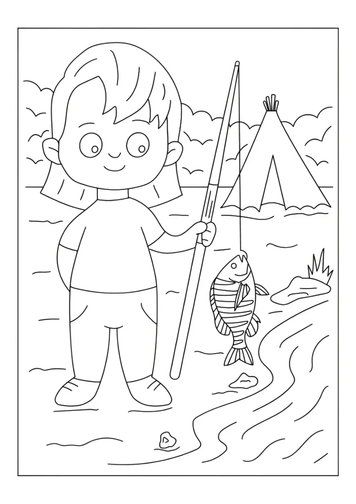 Camping Coloring Pages