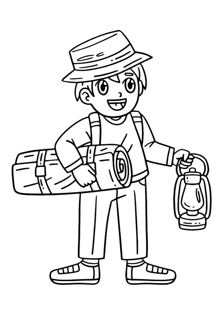 Camping Coloring Pages