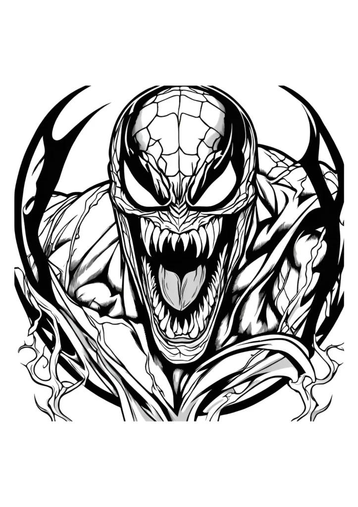 Venom Coloring Pages