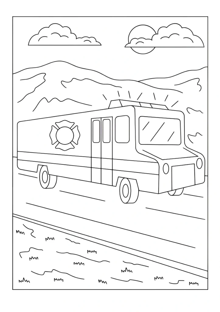 Garbage Truck Coloring Pages