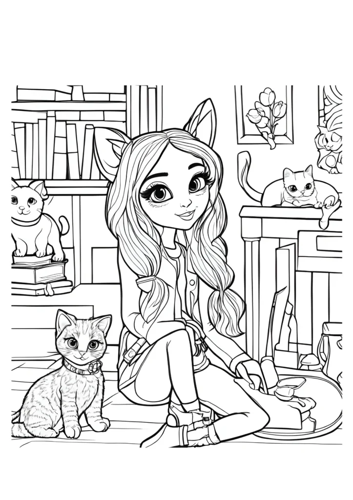  Gabby Dollhouse Coloring Pages 