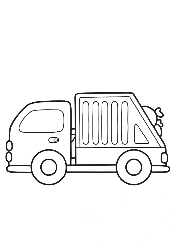 Garbage Truck Coloring Pages