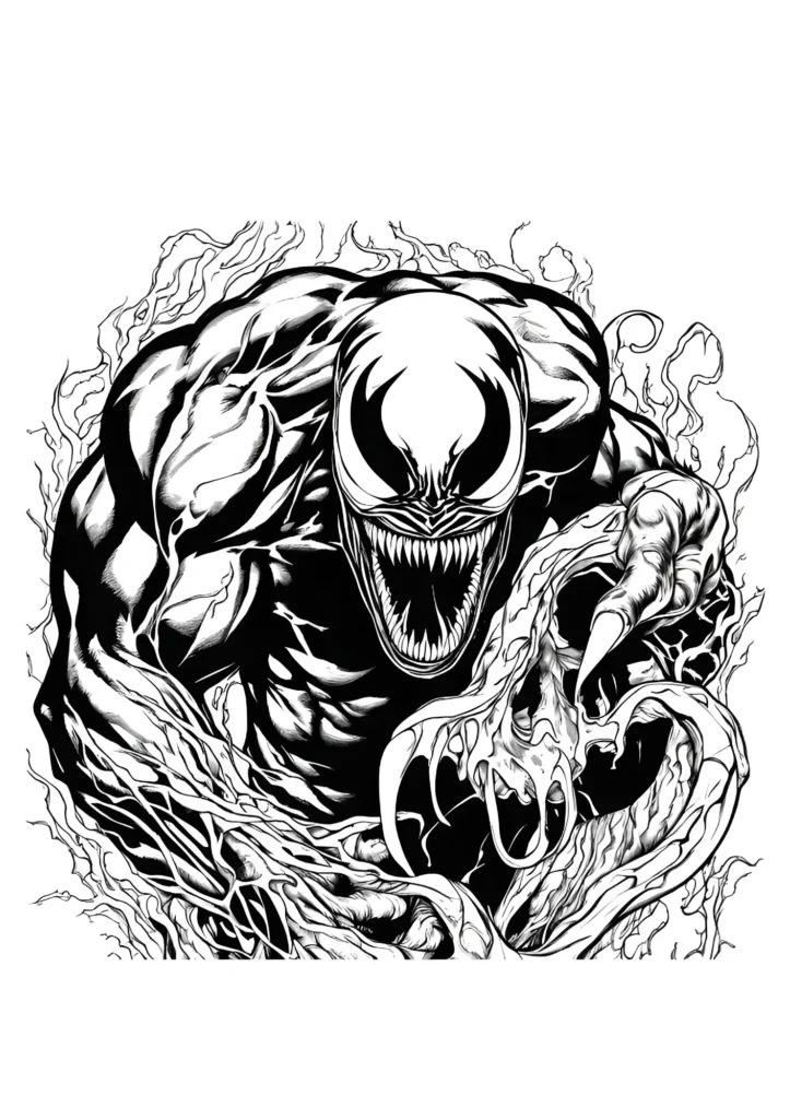 Venom Coloring Pages