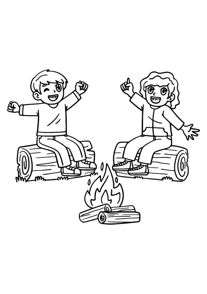 Camping Coloring Pages