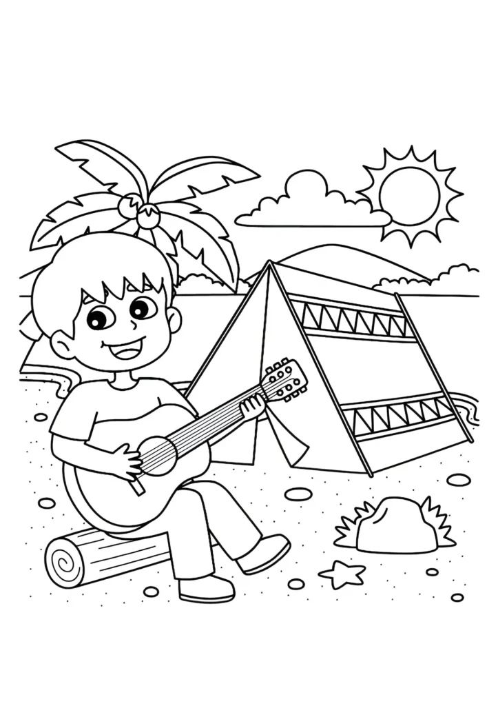 Camping Coloring Pages