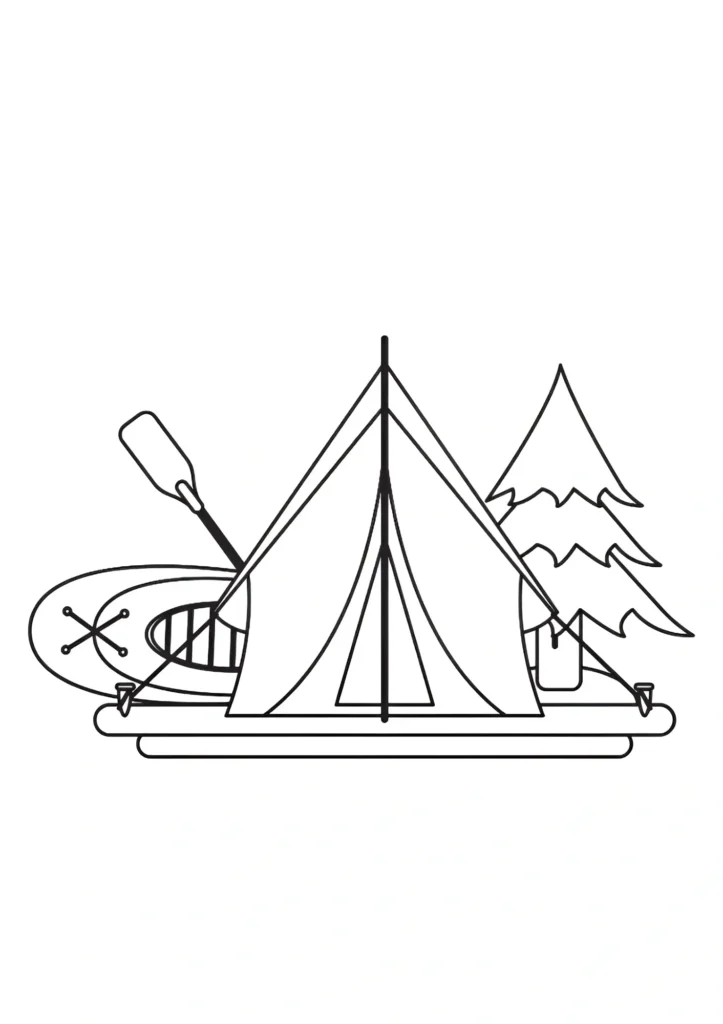 Camping Coloring Pages