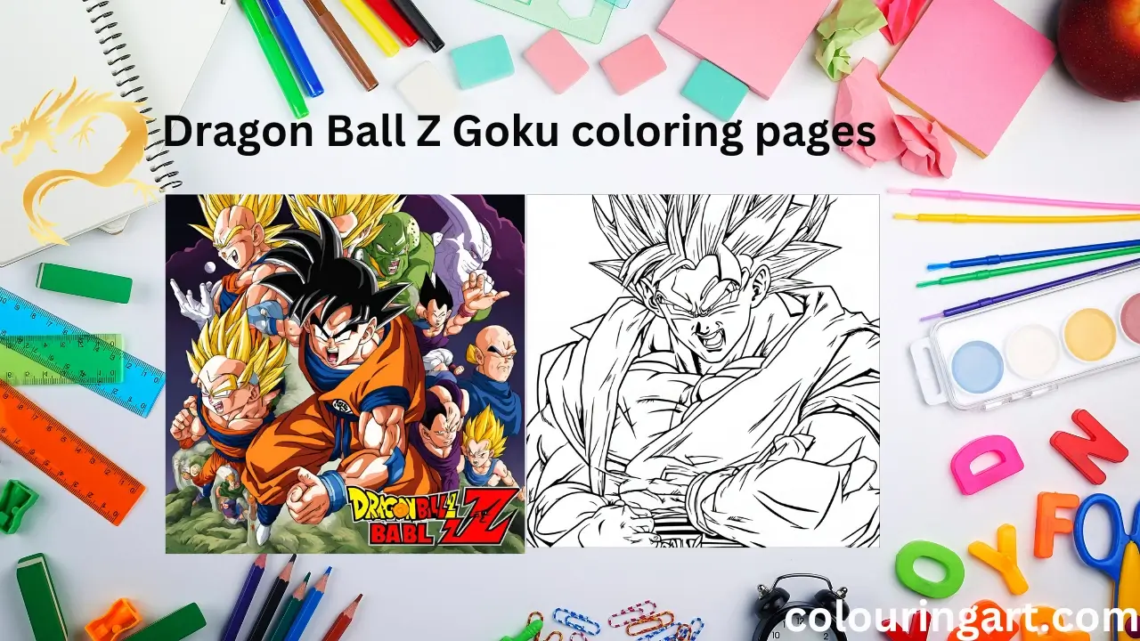 dragon ball z goku coloring pages