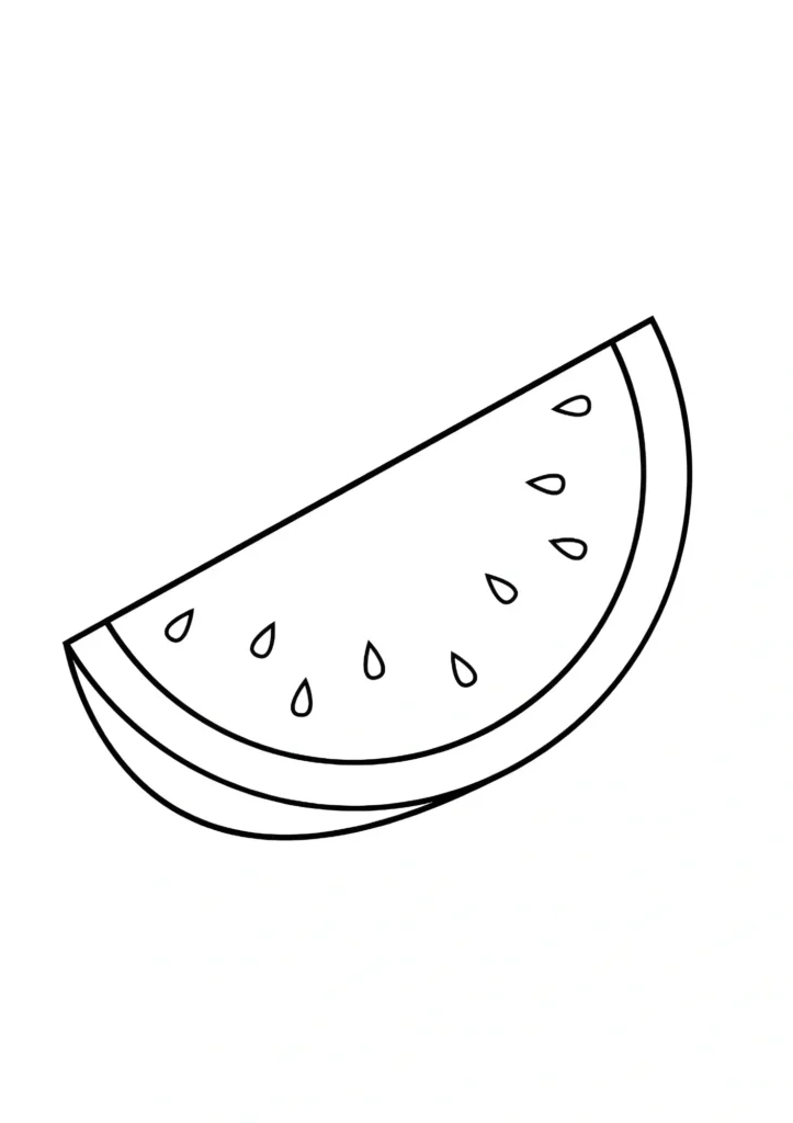 Watermelon Coloring Pages