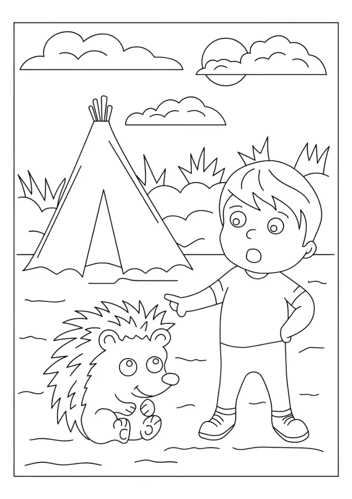 Camping Coloring Pages