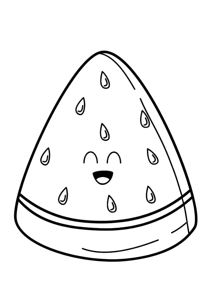 Watermelon Coloring Pages