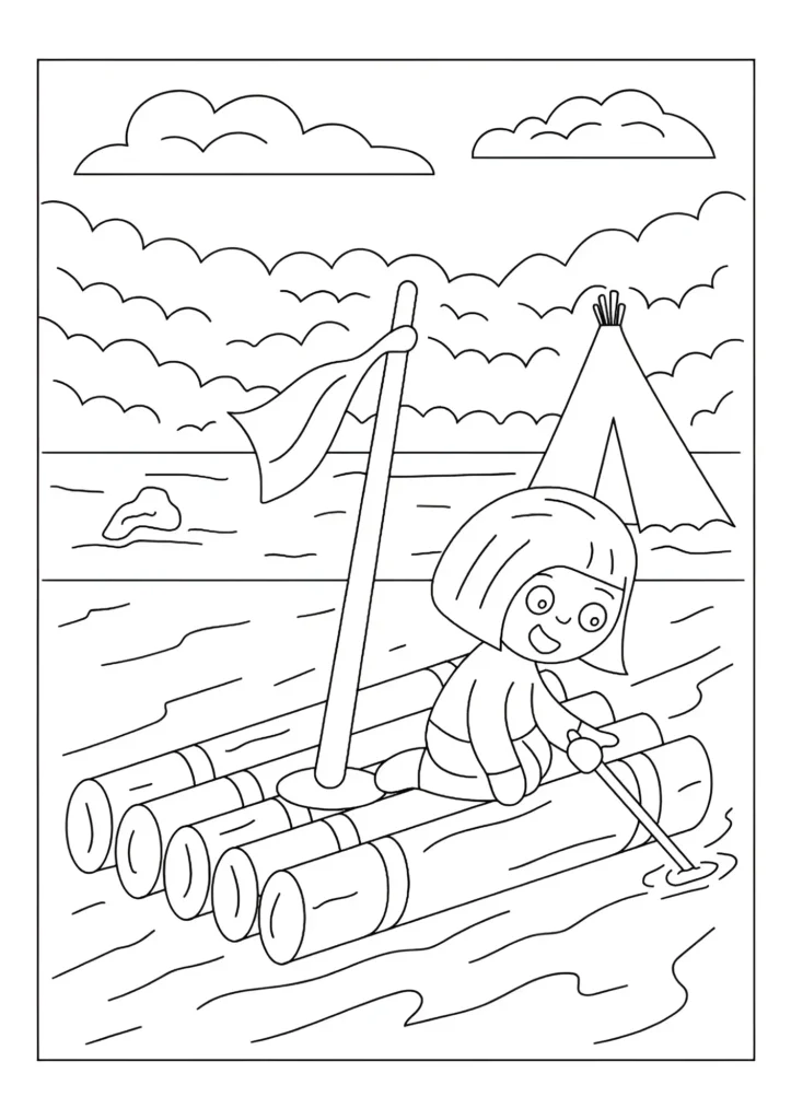 Camping Coloring Pages