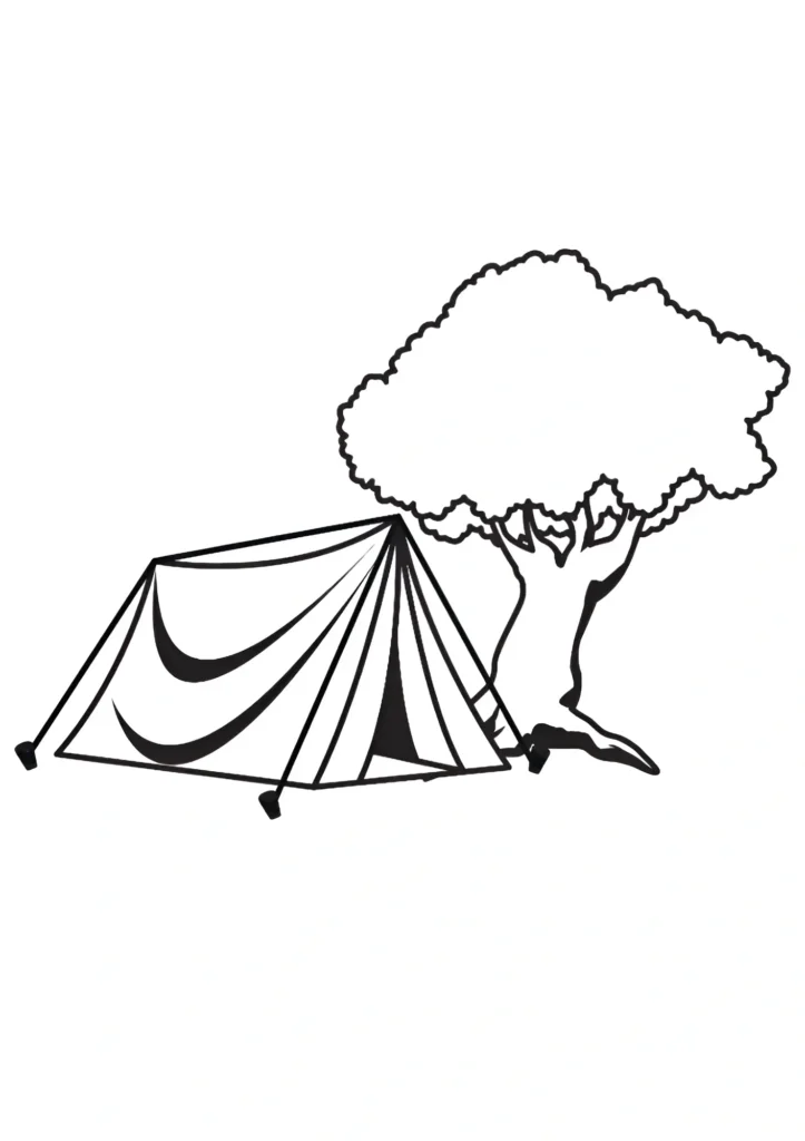 Camping Coloring Pages