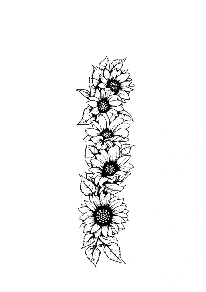  Sunflower Coloring Pages