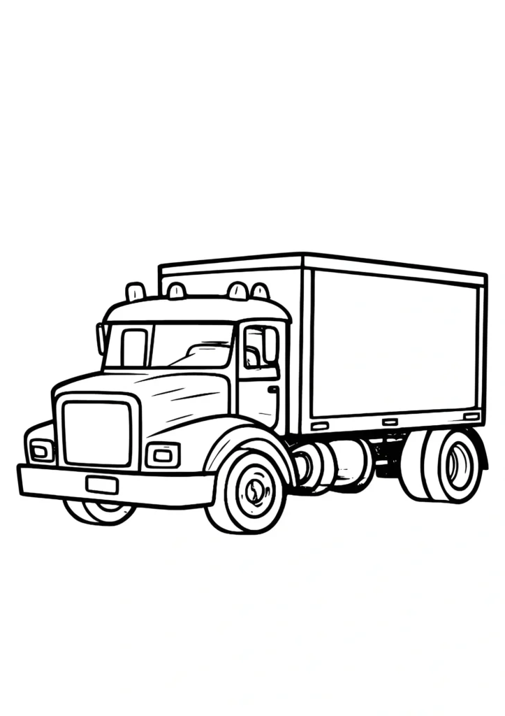 Garbage Truck Coloring Pages