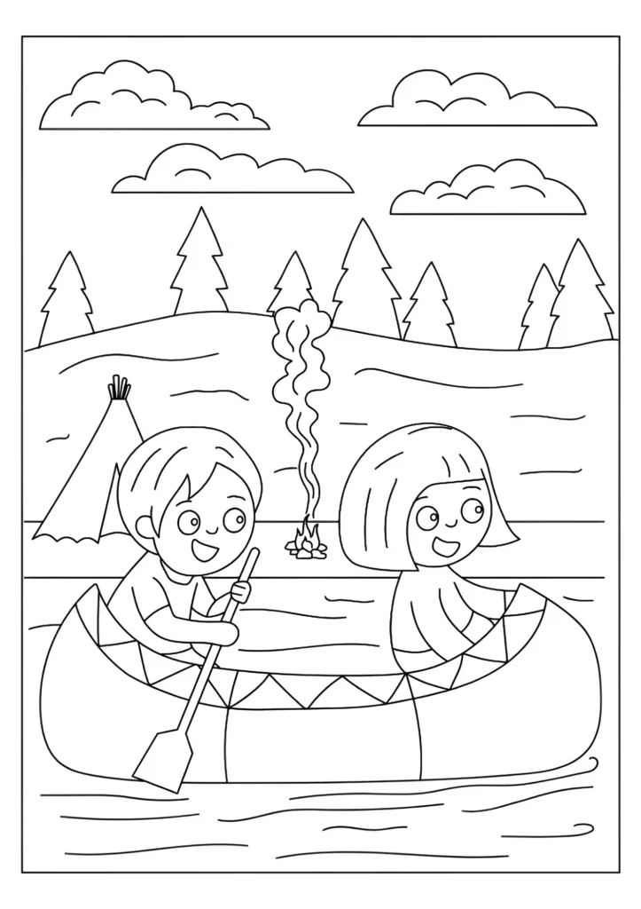 Camping Coloring Pages