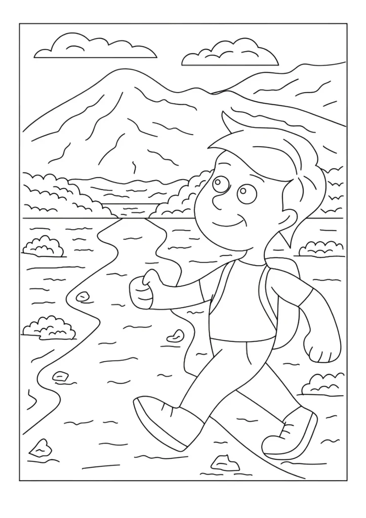 Camping Coloring Pages