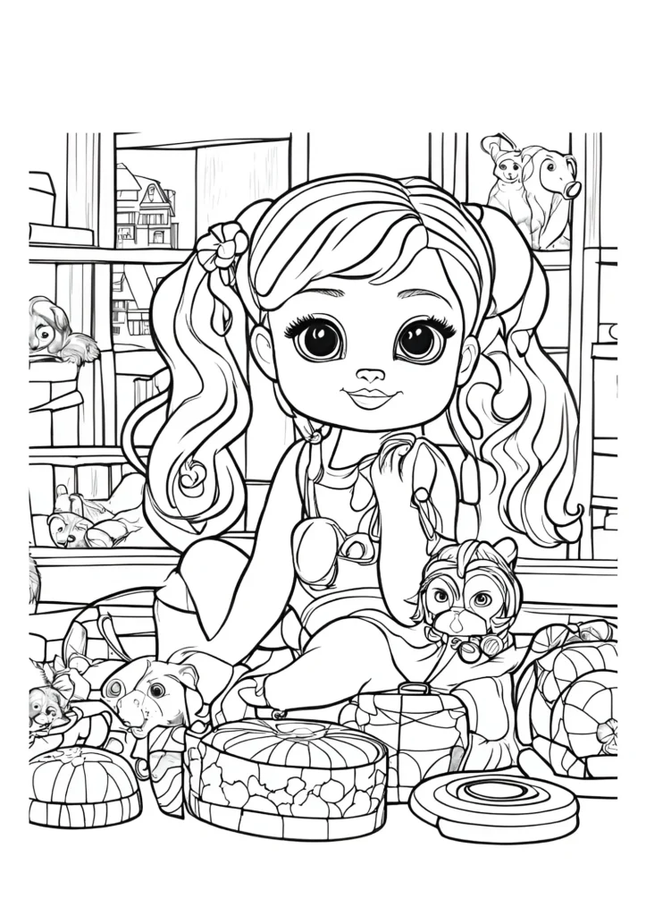  Gabby Dollhouse Coloring Pages 