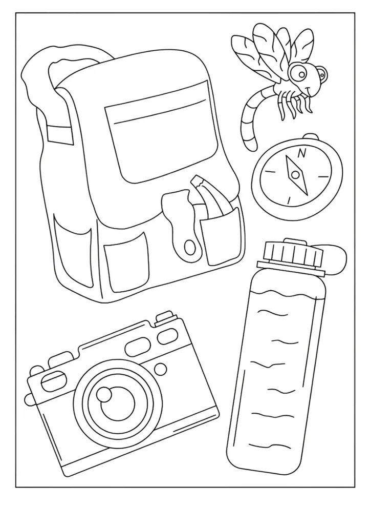 Camping Coloring Pages