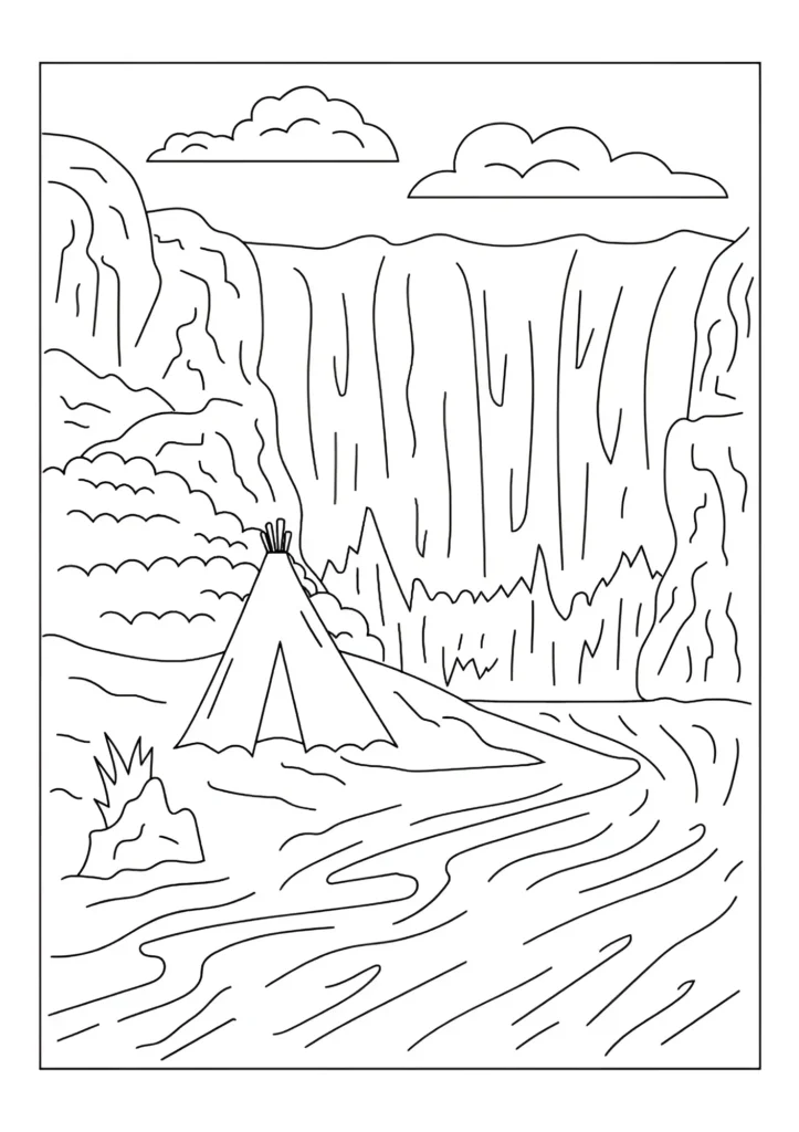 Camping Coloring Pages