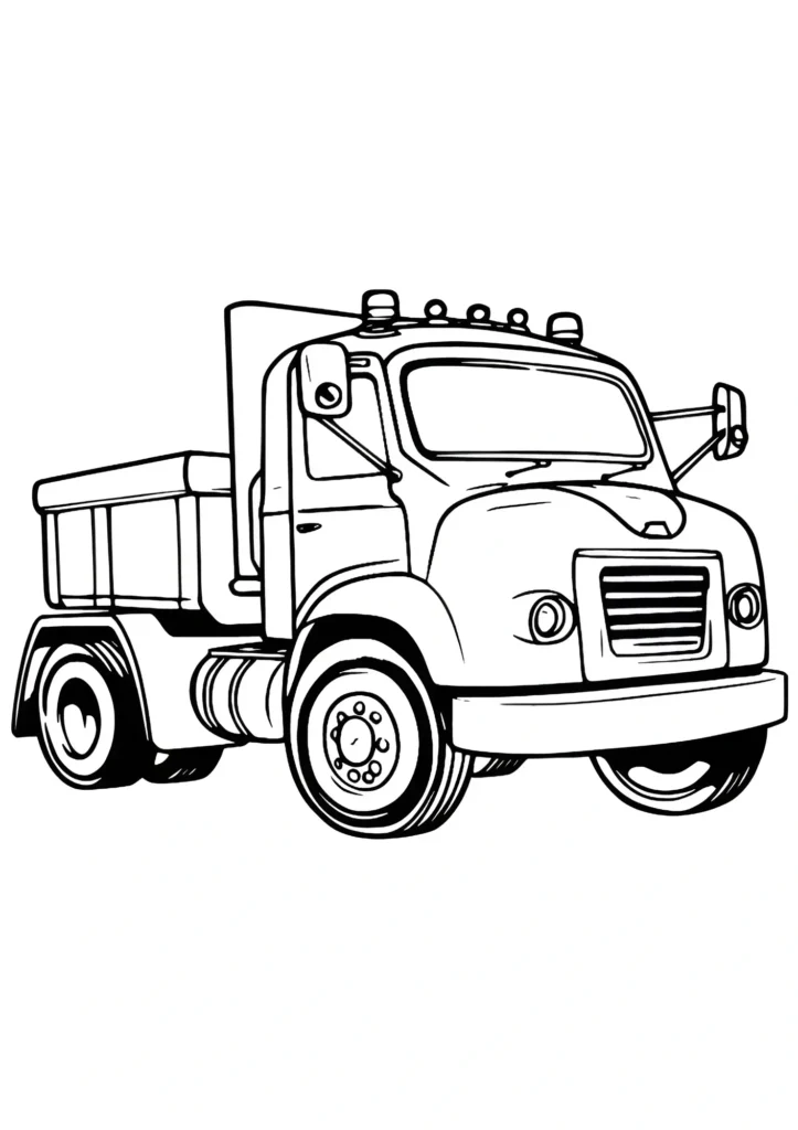 Garbage Truck Coloring Pages