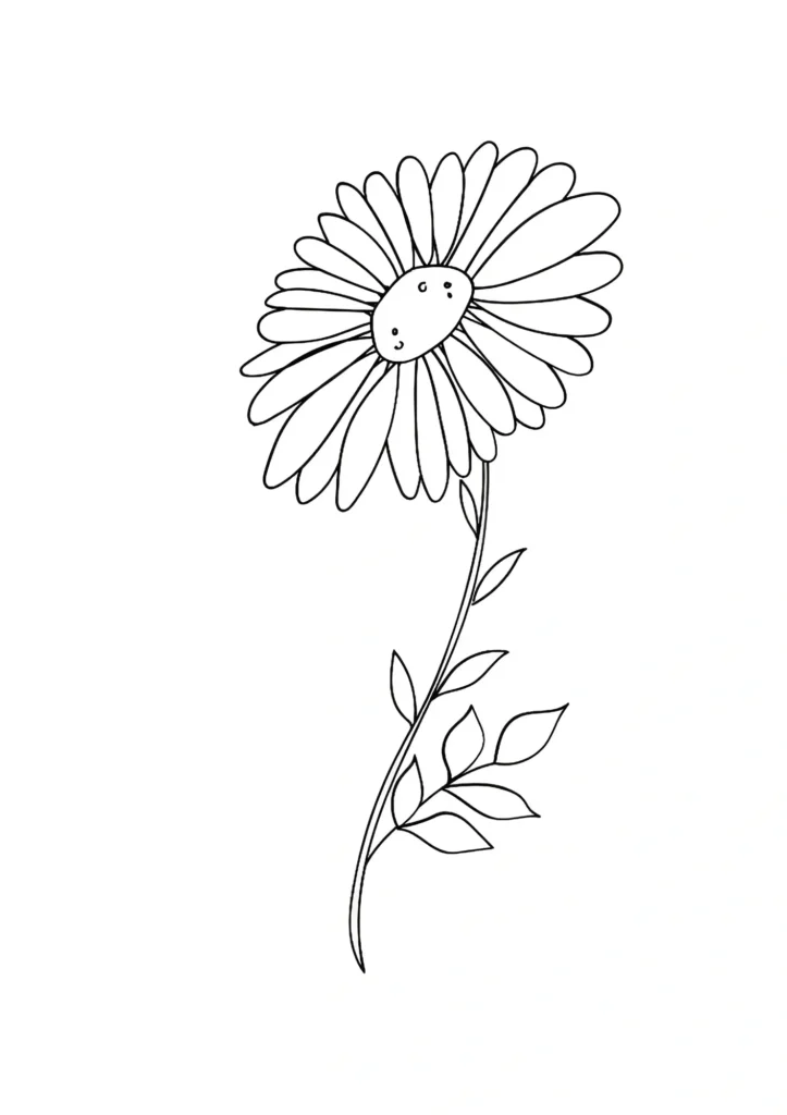  Sunflower Coloring Pages