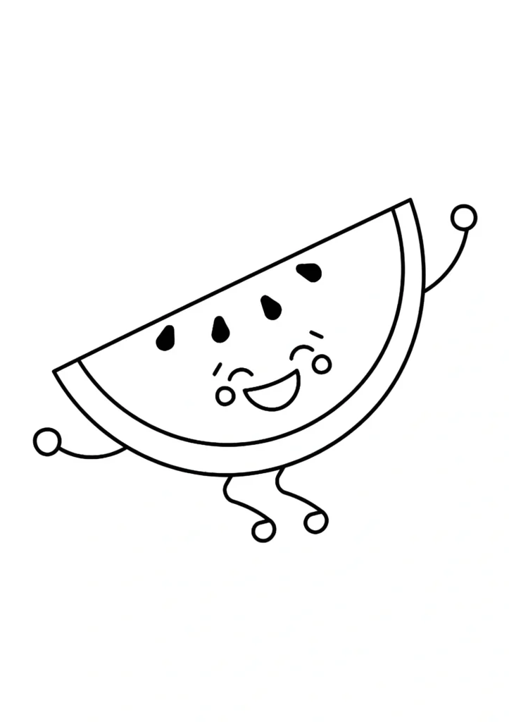 Watermelon Coloring Pages