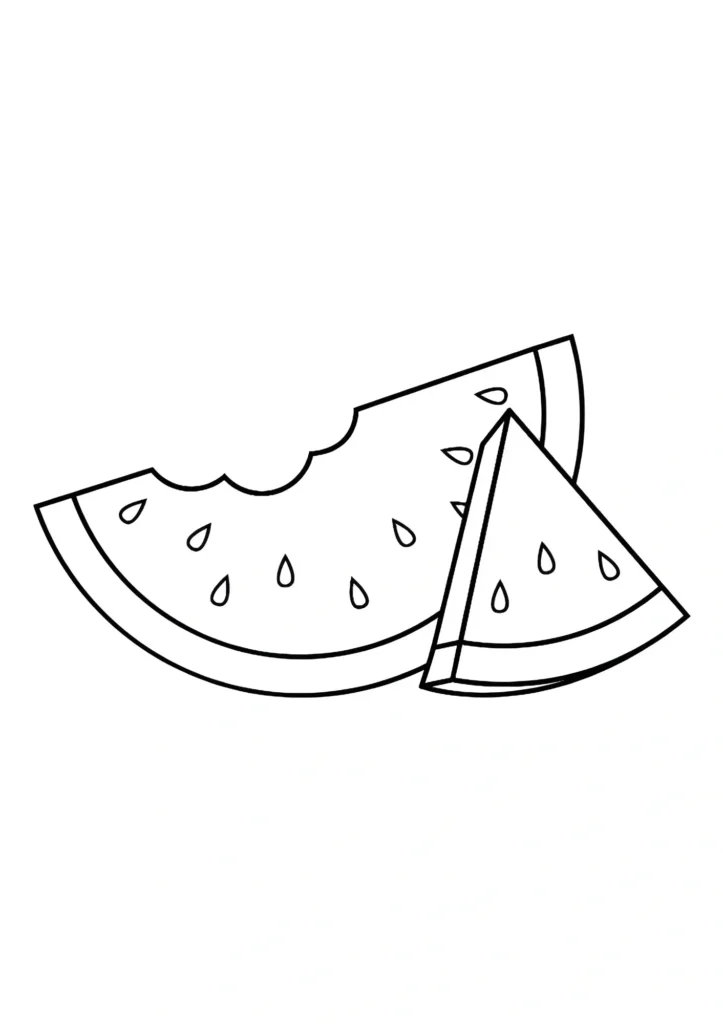 Watermelon Coloring Pages