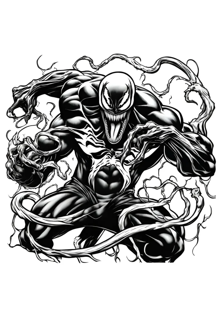 Venom Coloring Pages