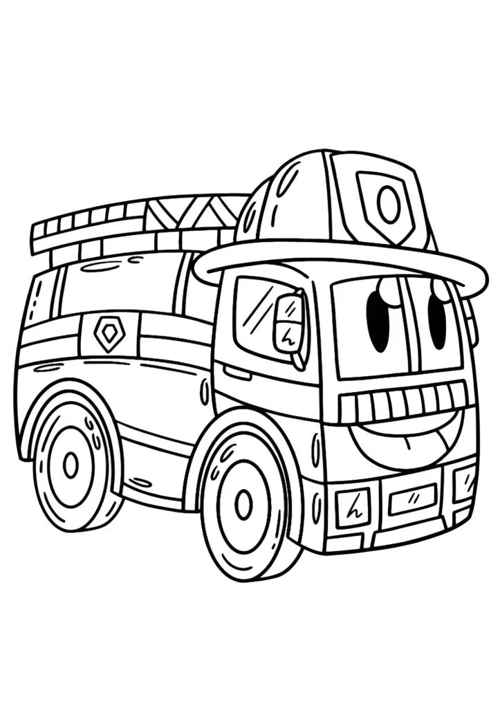 Garbage Truck Coloring Pages