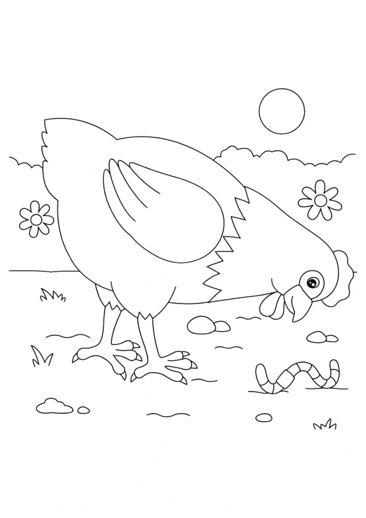 Chicken Coloring Pages