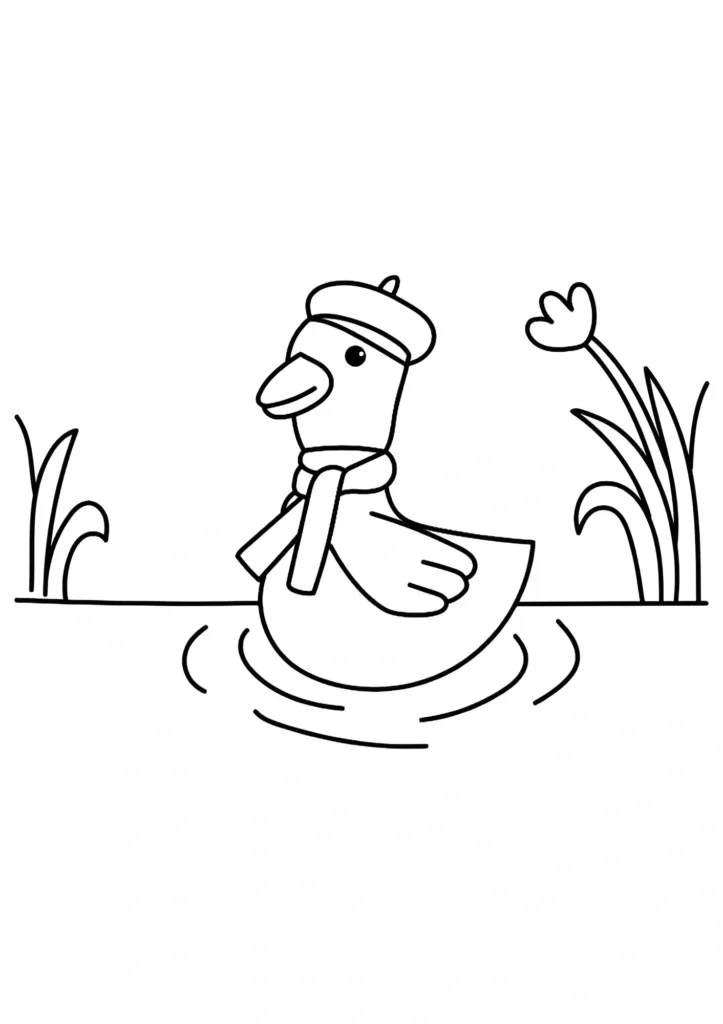 Duck Coloring Pages