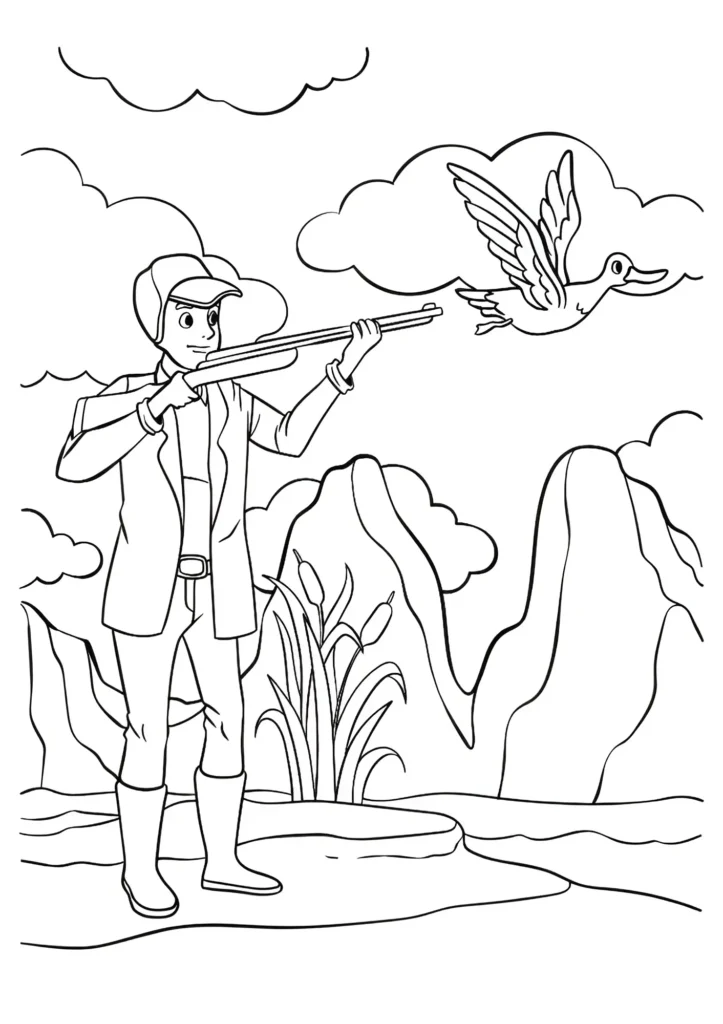 Duck Coloring Pages