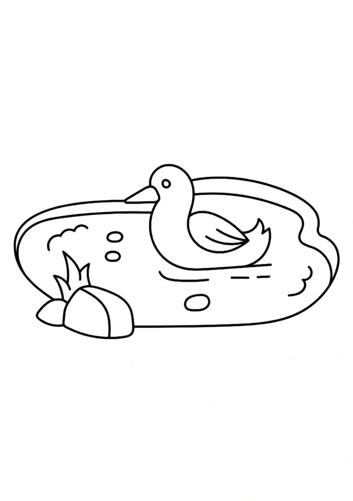 Duck Coloring Pages