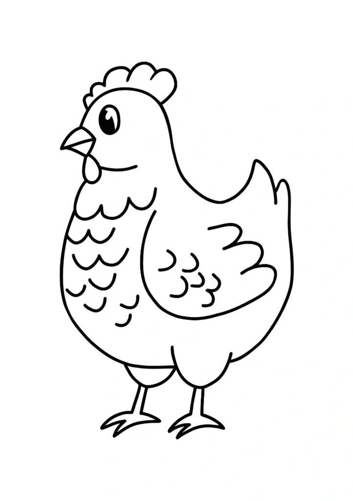 Chicken Coloring Pages