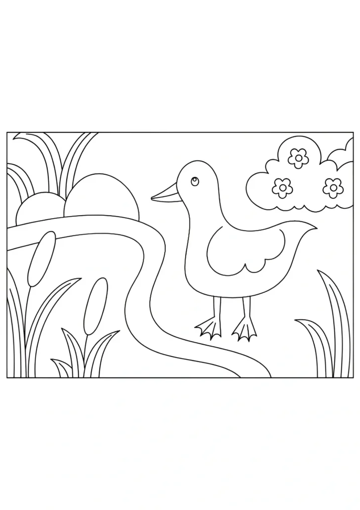 Duck Coloring Pages