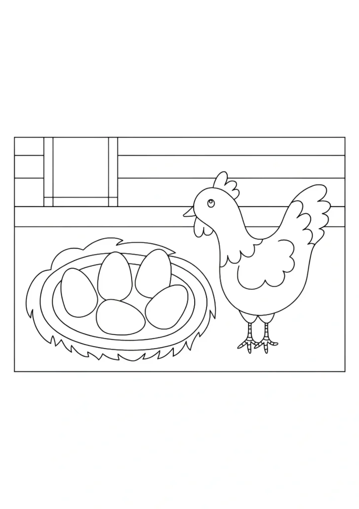 Chicken Coloring Pages