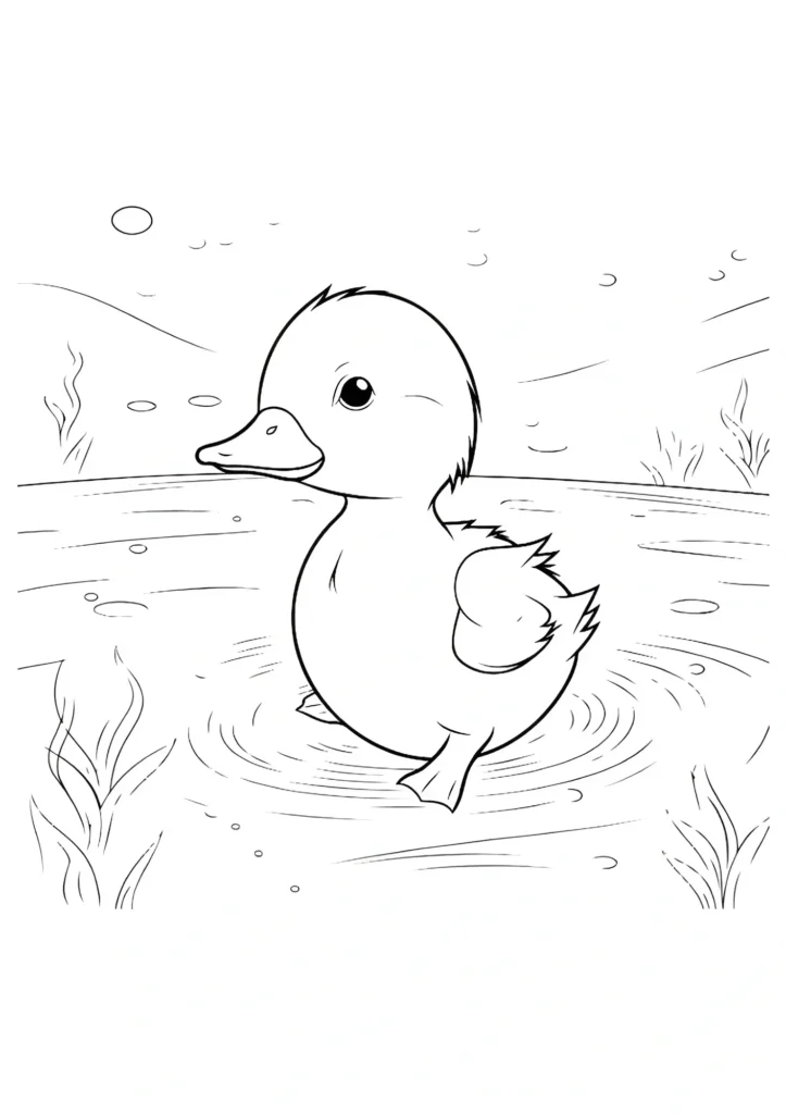 Duck Coloring Pages