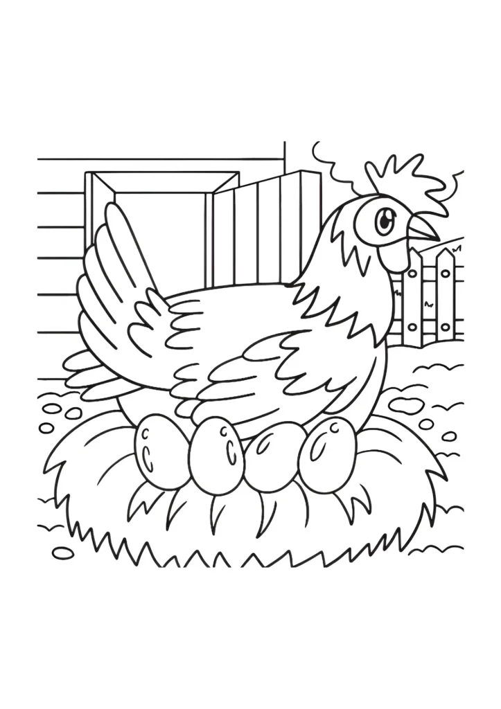 Chicken Coloring Pages