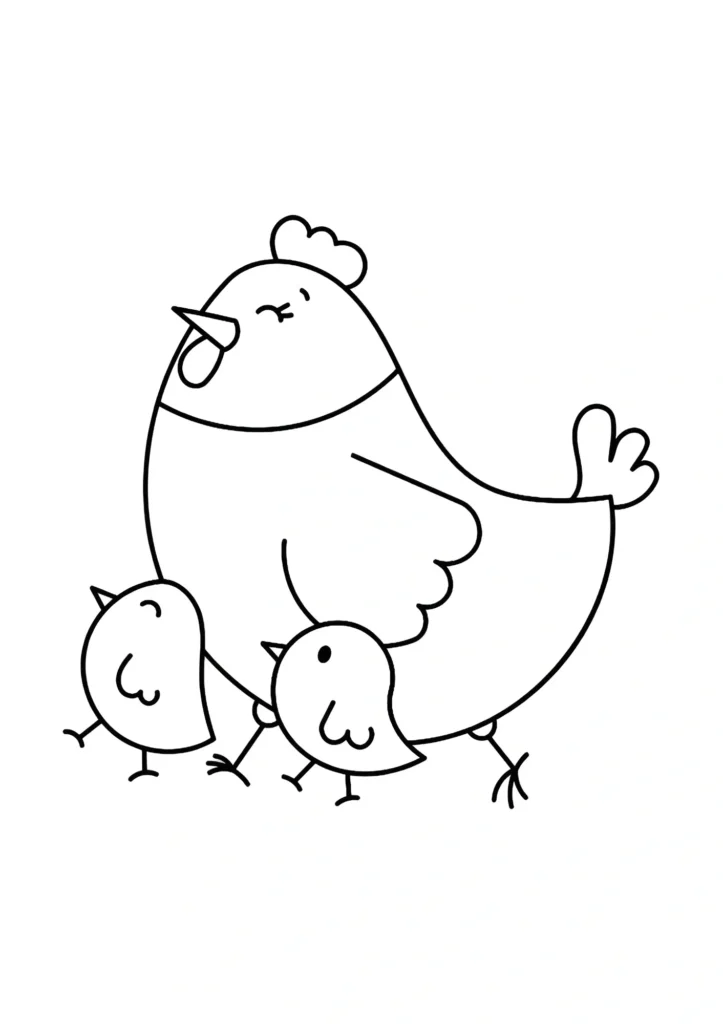 Chicken Coloring Pages