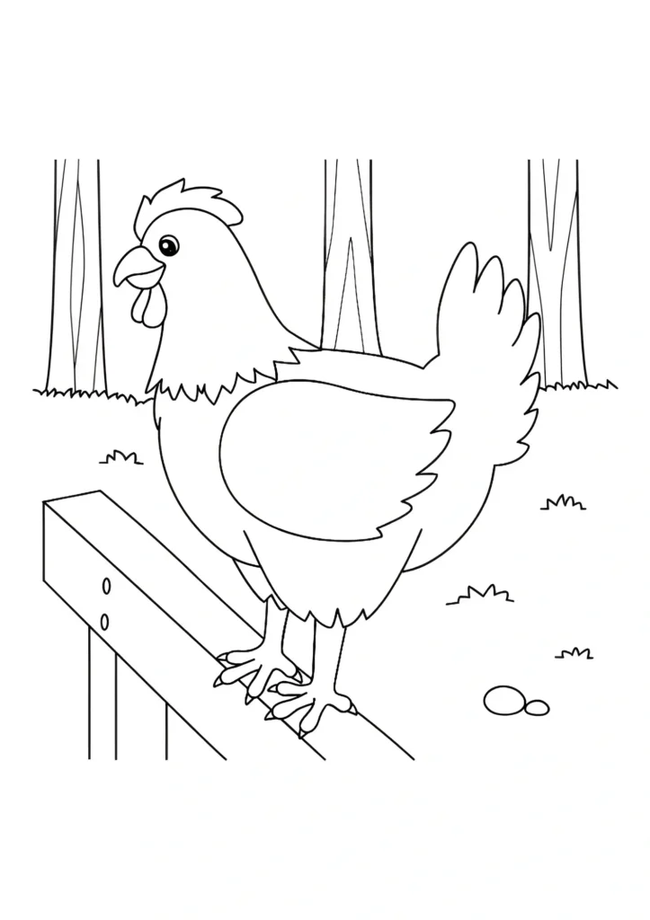 Chicken Coloring Pages