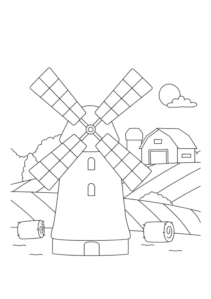 Farm Coloring Pages 