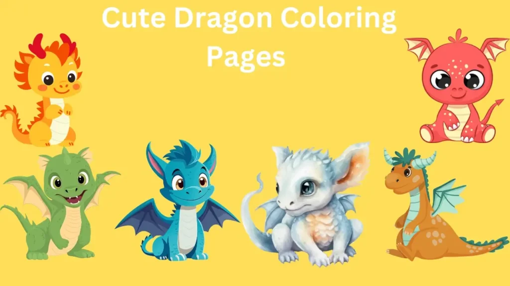 Cute Dragon Coloring Pages